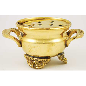Brass Cauldron with Screen Burner 2"
