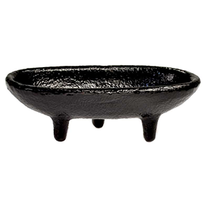 Iron smudge/ incense burner 4"