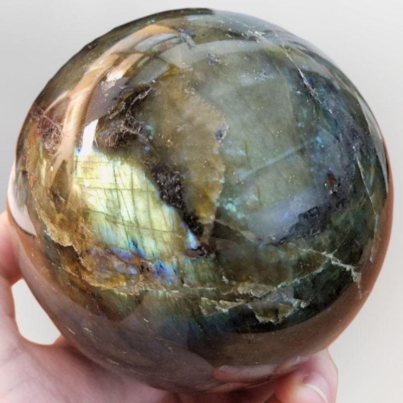 Labradorite Crystal Sphere 95mm