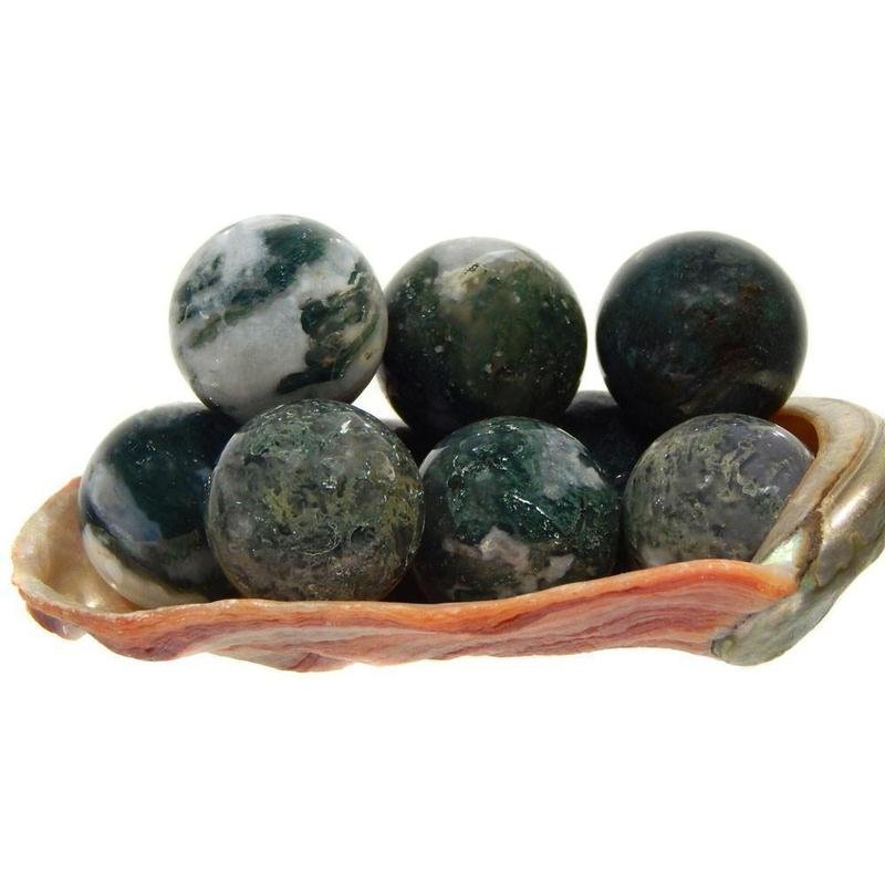 Moss Agate Sphere - Mini