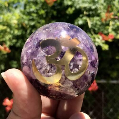 Orgonite Amethyst Sphere -OM- 50mm