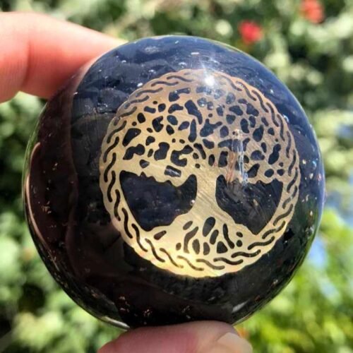 Orgonite Shungite Sphere -Tree of Life- 50mm