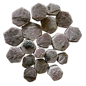 Rough Ruby Hexagon shape 1lb
