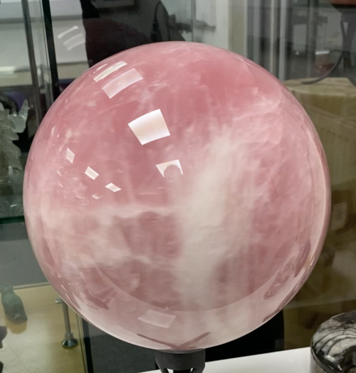 Rose Quartz Grade A Sphere  220mm 14.45kg